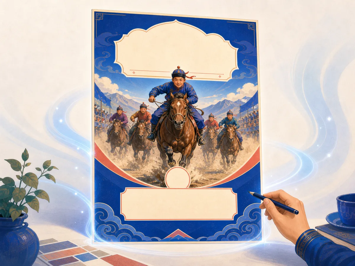 A generated promotional poster